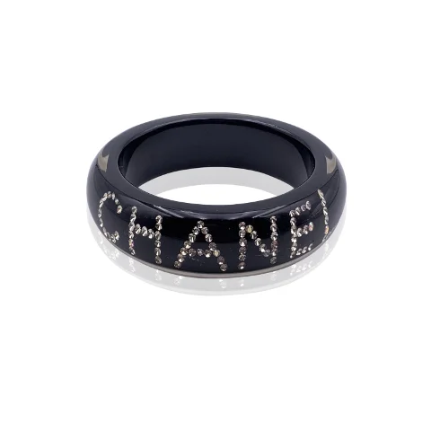 Black Plastic Chanel Bracelet