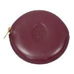 Burgundy Leather Cartier Pouch