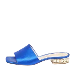 Blue Satin Nicholas Kirkwood Sandals