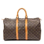 Brown Canvas Louis Vuitton Keepall