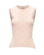 Pink Cotton Chanel Vest
