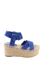 Blue Suede Celine Espadrilles