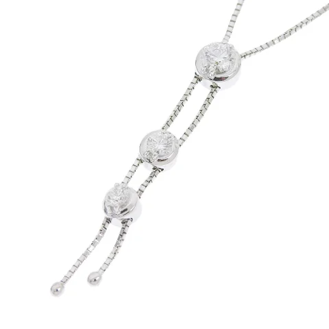 Silver White Gold Tasaki Necklace