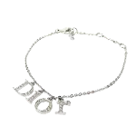 Silver Metal Dior Bracelet