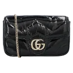 Black Leather Gucci Marmont