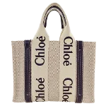 Navy Canvas Chloé Tote