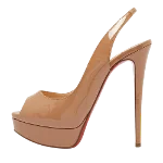 Beige Fabric Christian Louboutin Sandals