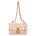 Pink Leather Dior Shoulder Bag