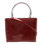 Red Leather Dior Handbag