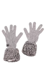 Grey Wool Chanel Gloves