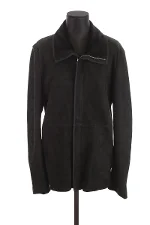 Black Leather Dior Coat
