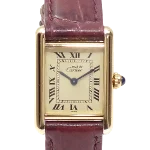 Gold Metal Cartier Watch