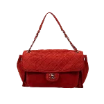 Red Leather Chanel Flap Bag