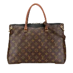 Black Leather Louis Vuitton Popincourt