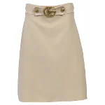 Nude Leather Gucci Skirt