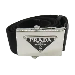 Black Leather Prada Belt