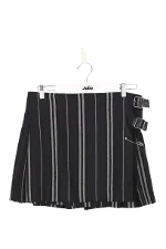 Black Canvas Burberry Skirt