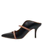 Black Leather Malone Souliers Mules