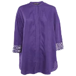 Purple Linen Loro Piana Top