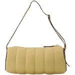 Beige Leather Manu Atelier Shoulder Bag