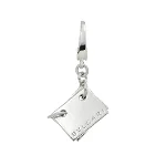 Silver White Gold Bvlgari Charm