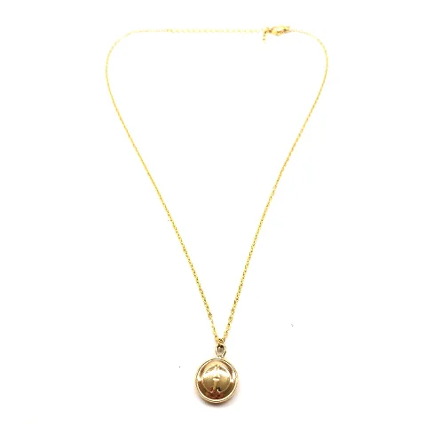 Gold Stainless Steel Gucci Necklace