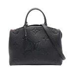 Black Leather Louis Vuitton Petit Palais