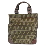 Brown Canvas Fendi Tote