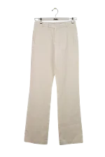 White Cotton Joseph Pants