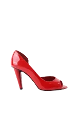 Red Leather Robert Clergerie Heels