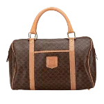 Brown Fabric Celine Travel Bag