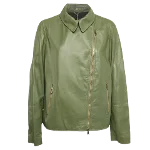 Green Leather Brunello Cucinelli Jacket