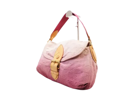 Pink Denim Louis Vuitton Shoulder Bags