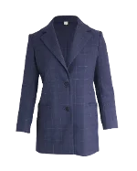 Blue Polyester Maje Blazer