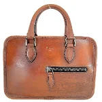 Brown Leather Berluti Handbag