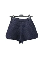 Navy Knit Maje Shorts