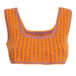 Orange Knit Jacquemus Top