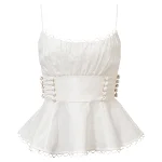 White Cotton Zimmermann Top