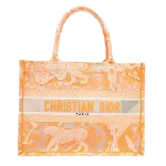 Orange Fabric Dior Book Tote