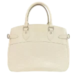 White Leather Louis Vuitton Passy