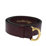 Burgundy Leather Cartier Belt