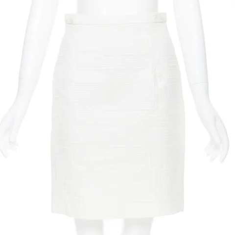 White Cotton Giambattista Valli Skirt