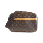 Brown Canvas Louis Vuitton Reporter