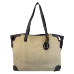 Beige Leather Cartier Tote