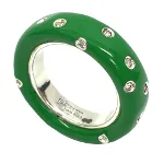Green Metal Bottega Veneta Ring