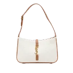 White Canvas Yves Saint Laurent Shoulder Bag