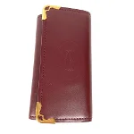 Burgundy Leather Cartier Wallet