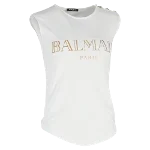 White Cotton Balmain Top