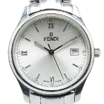 Silver Metal Fendi Watch