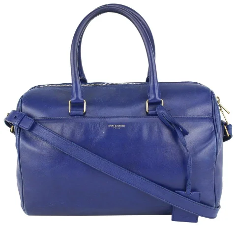 Blue Leather Saint Laurent Handbag